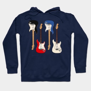 Four Stratocasters Hoodie